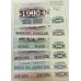 BOSNIA AND HERCEGOVINA 1992 . TEN 10 - ONE THOUSAND 1,000 DINAR BANKNOTES . SPECIMEN SET